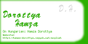 dorottya hamza business card